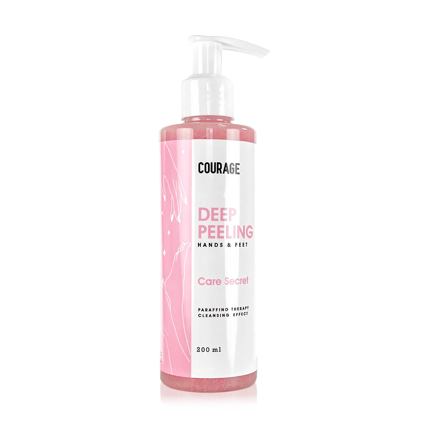 Пілінг ексфоліант для рук та стоп Courage Paraffino Therapy Care Secret Deep Peeling, 200 мл